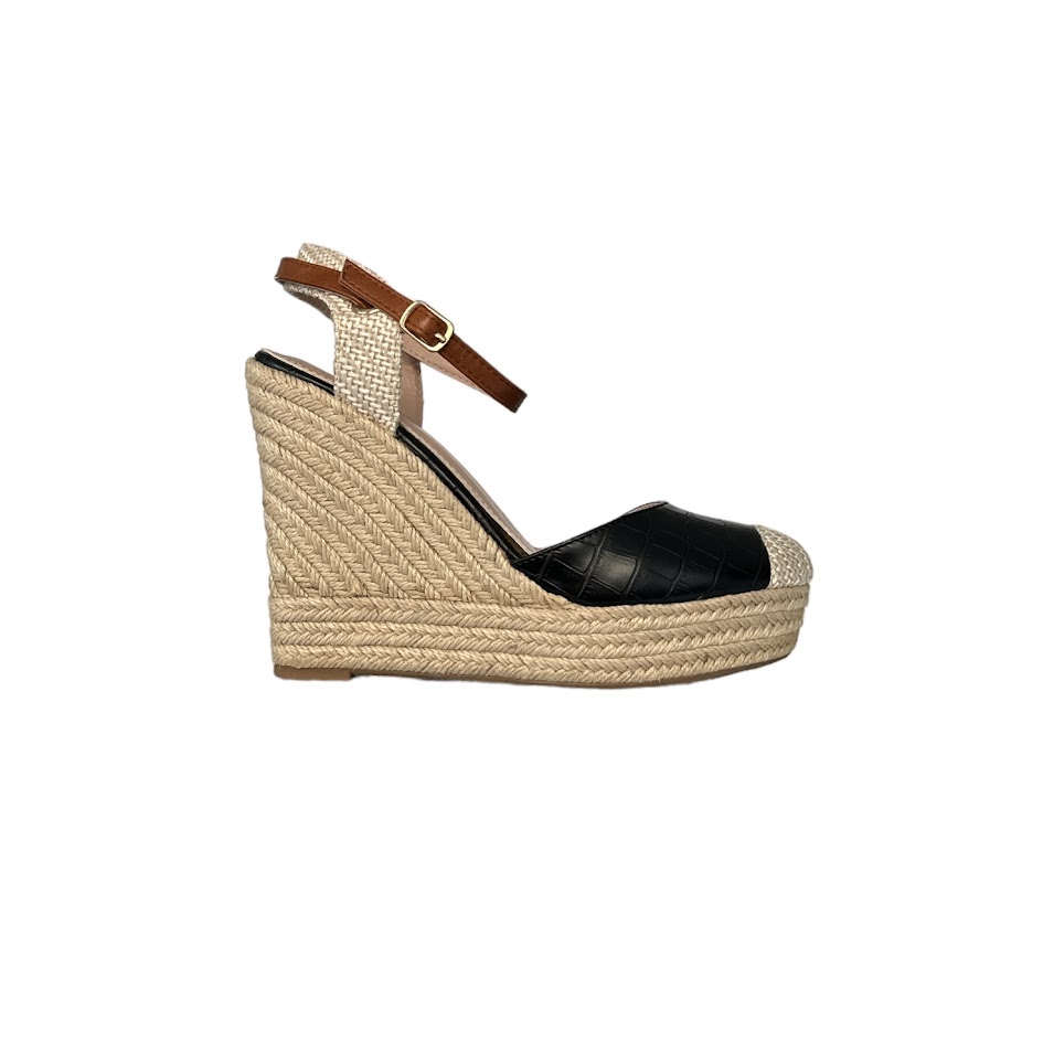 Sandalo zeppa bracciale donna