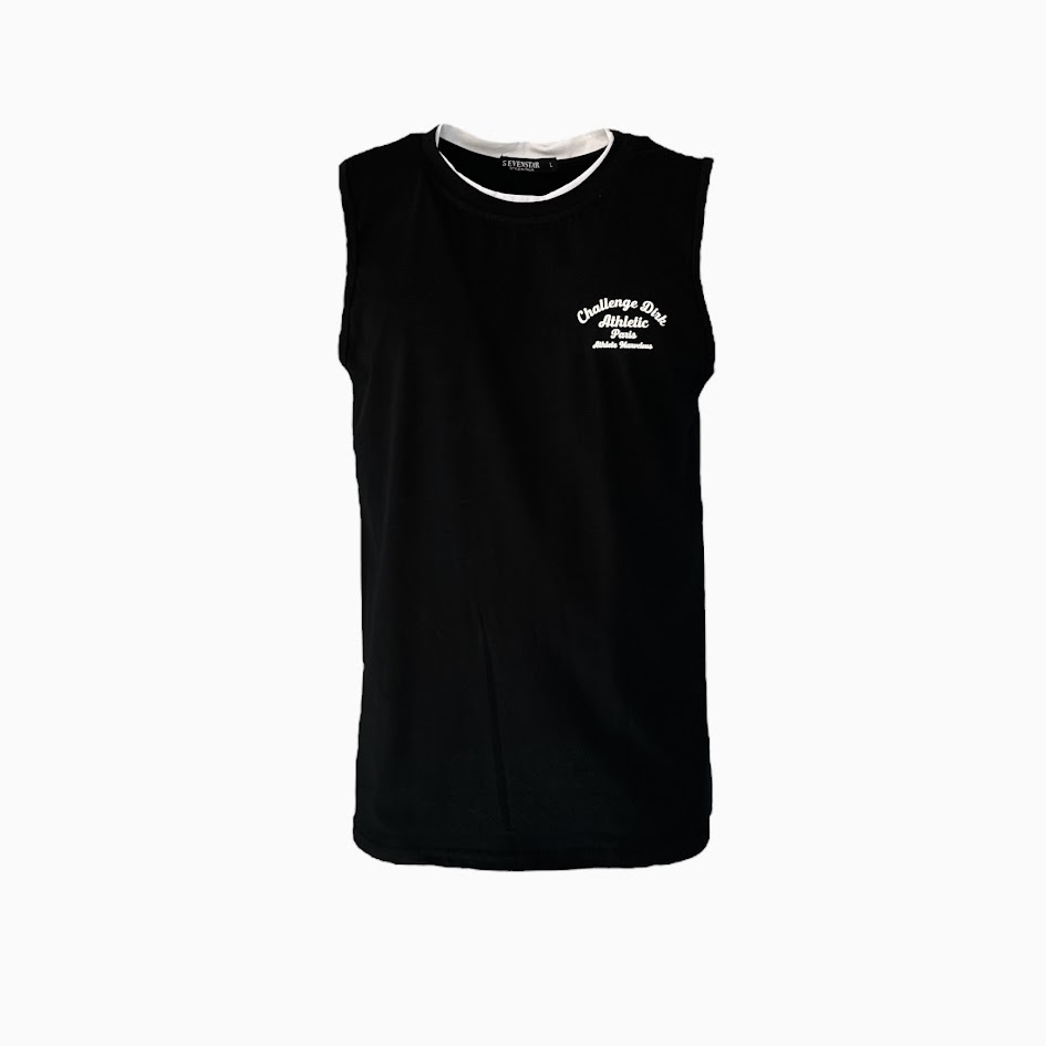 T-shirt smanicata logo gommato maglia uomo