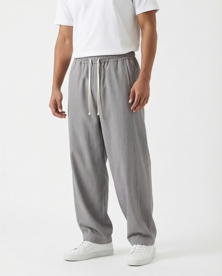Pantalaccio baggy morbido uomo gamba larga Primavera/Estate