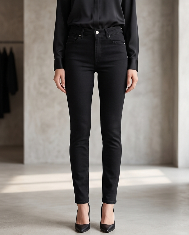 Jeans skinny colorato sagomato donna