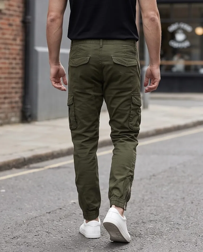 Cargo uomo con polsino zip Autunno Inverno
