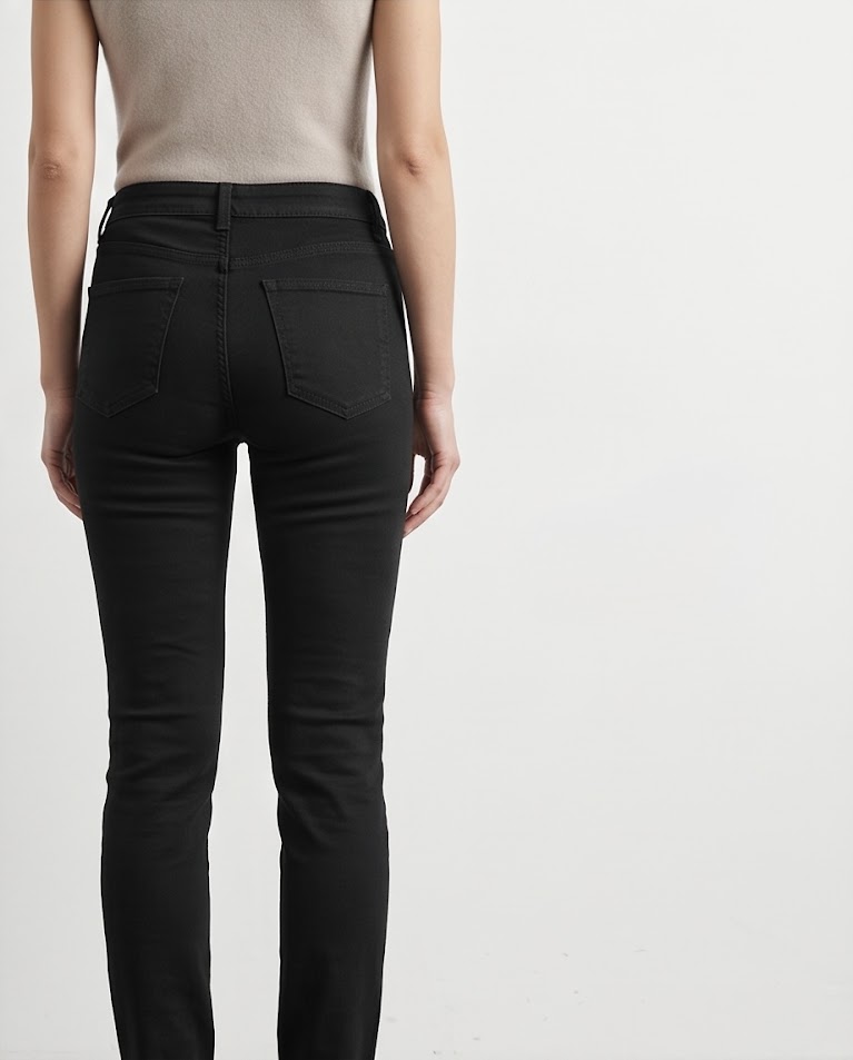 Jeans nero sagomato misure dalla 42 alla 50