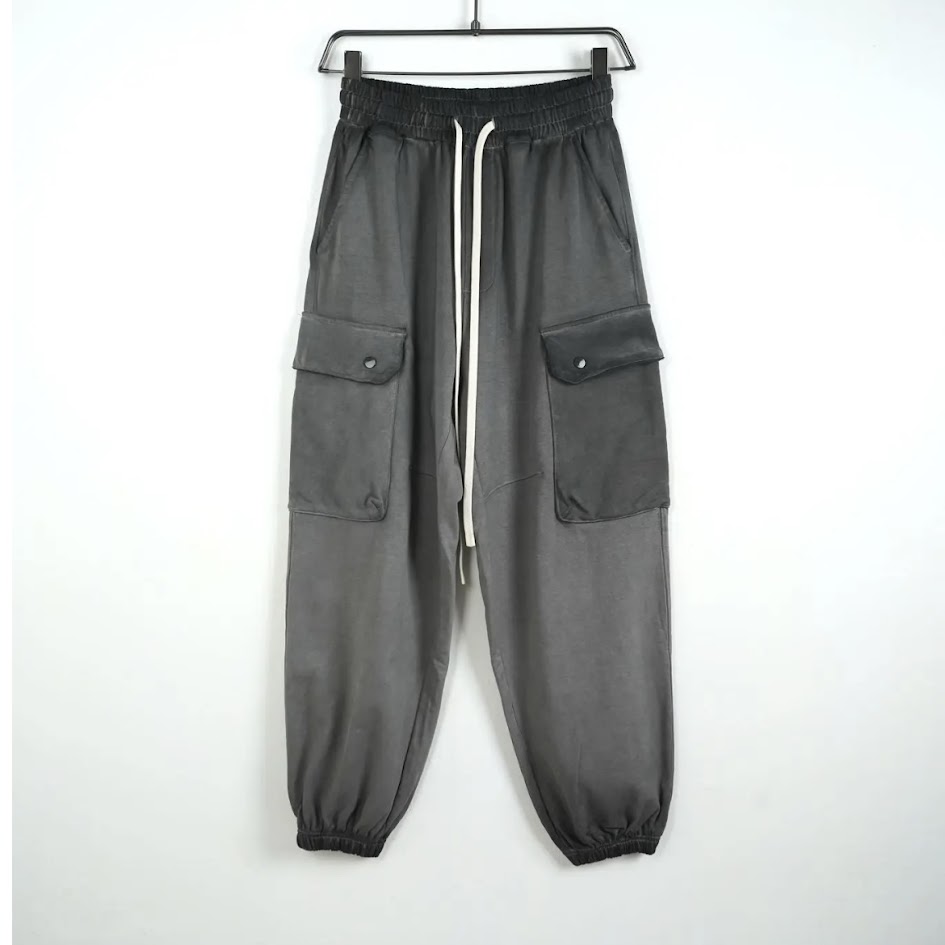 Cargo garzato pantalone polsino uomo