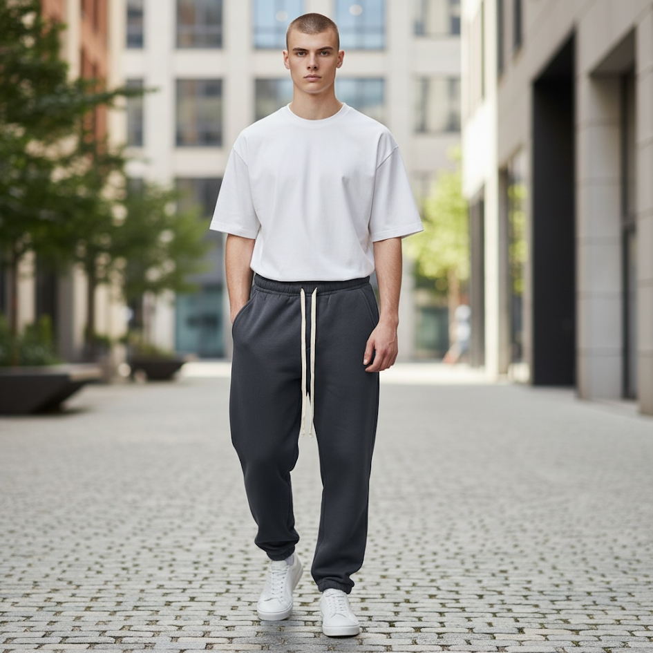Pantalone tuta uomo invernale con polsino ChRoy