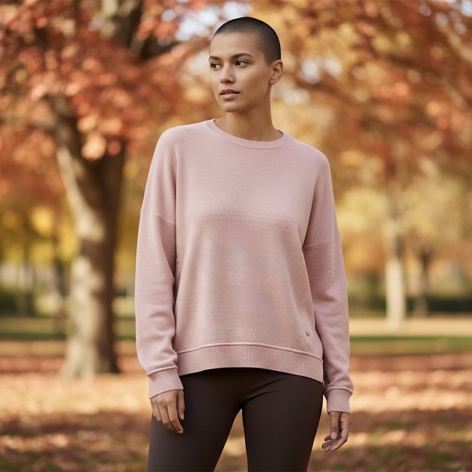 Maglioncino morbido in maglia rasata donna