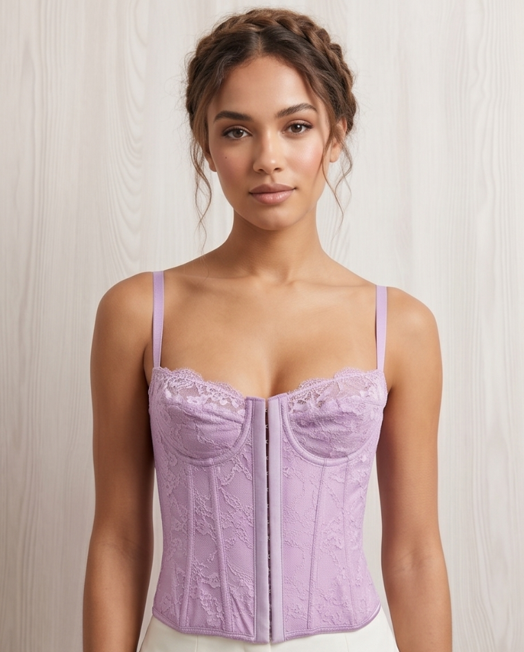 Corsetto allacciato dietro no coppe