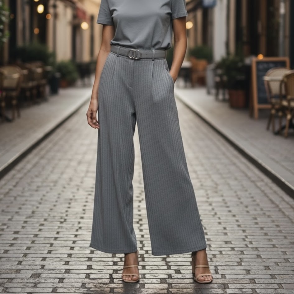 Pantalone palazzo coordinabile punto milano spigato Primavera/Estate