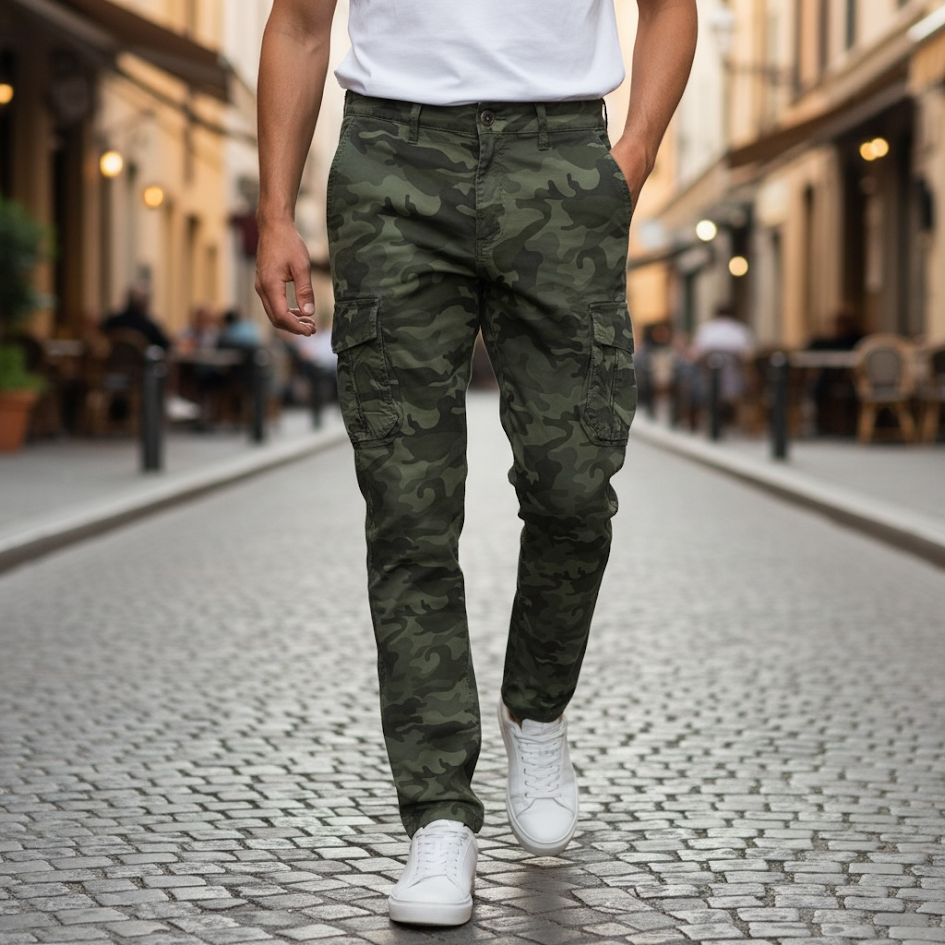 Pantalone cargo mimetico Primavera/Estate uomo