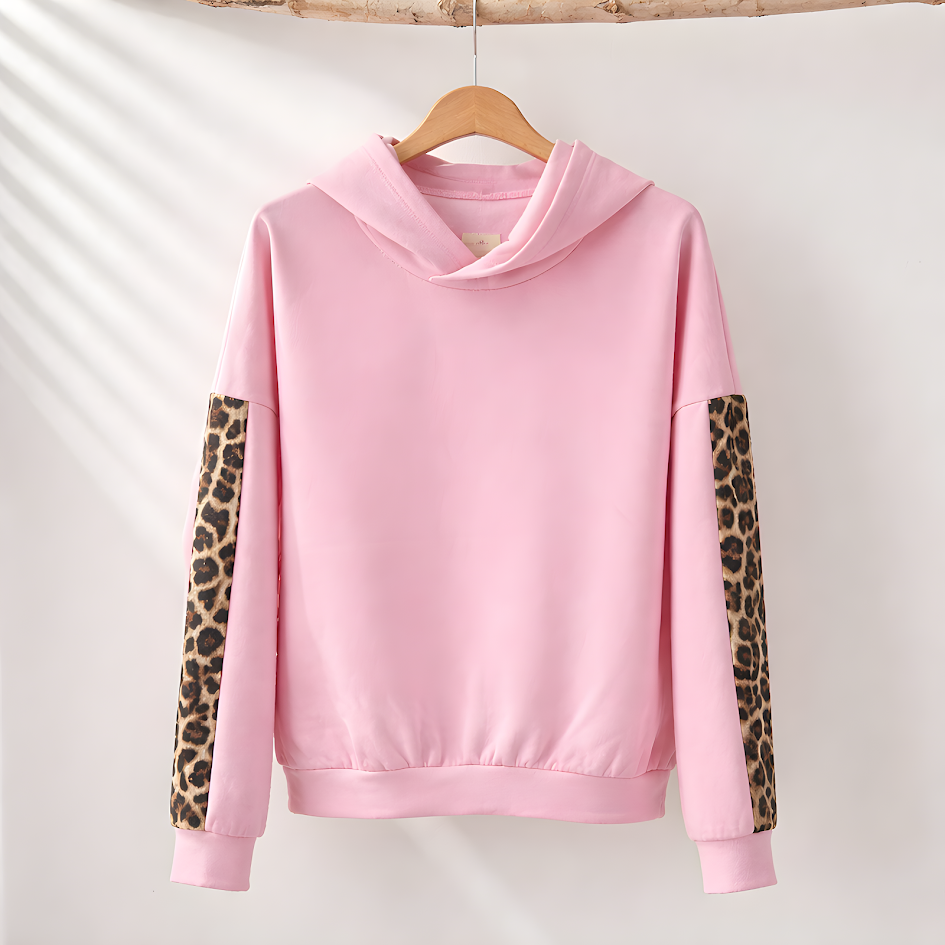 Felpa donna media stagione animalier