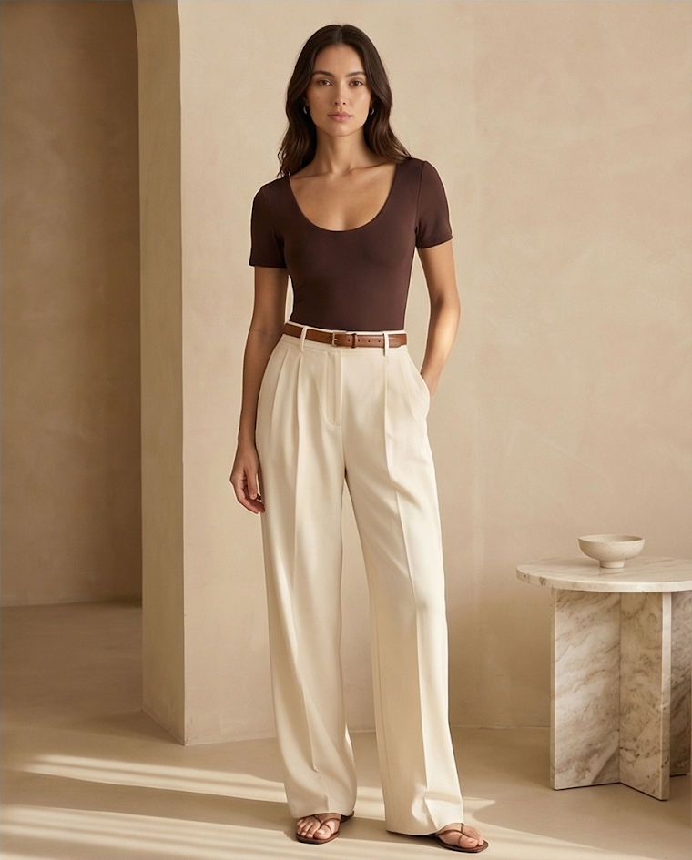 Body scollato donna manica corta