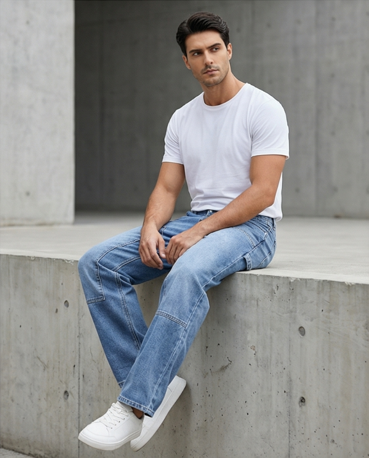 Jean Ragusa Jeans palazzo uomo largo elasticizzato – Distefano Abbigliamento ...