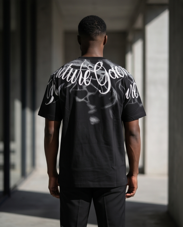 Maglia over fit t-shirt uomo morbida