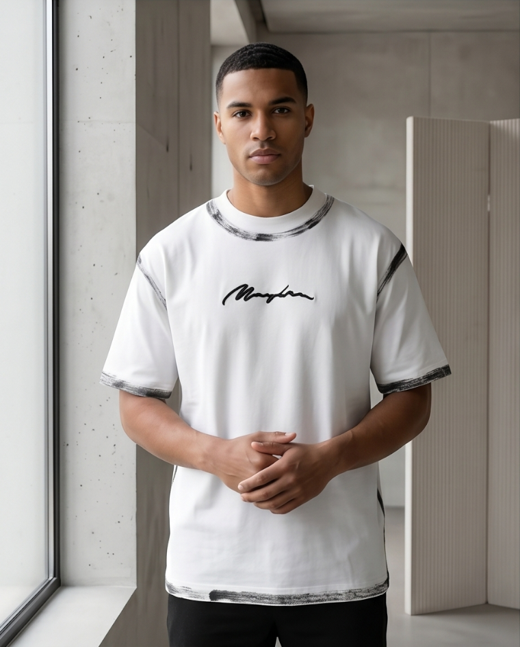 T-shirt vestibilità comoda maglia uomo