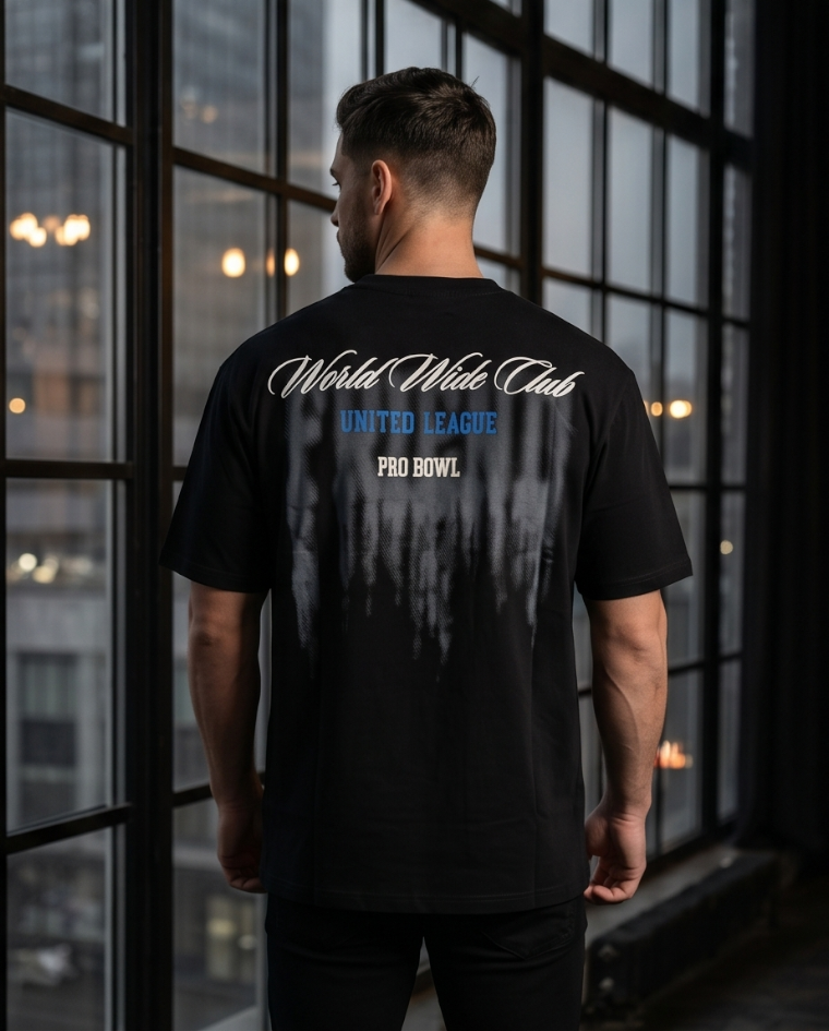 T-shirt uomo over fit maglia stampa