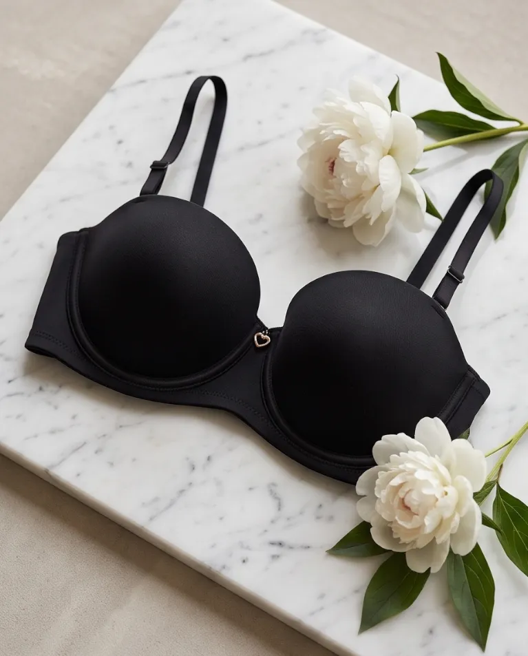 Top reggiseno dettaglio cuore donna