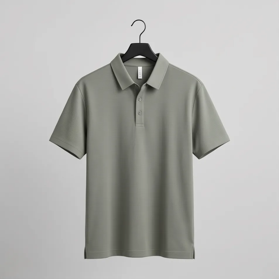 Polo sagomata tessuto nido elastico uomo