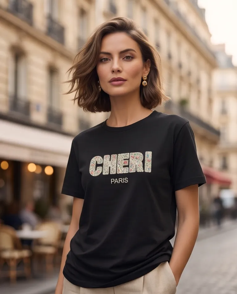 Maglia cheri paris dettaglio perle donna