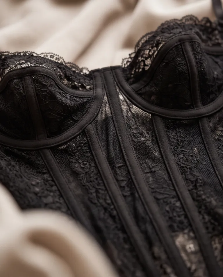 Corsetto rigido senza coppe top elegante donna