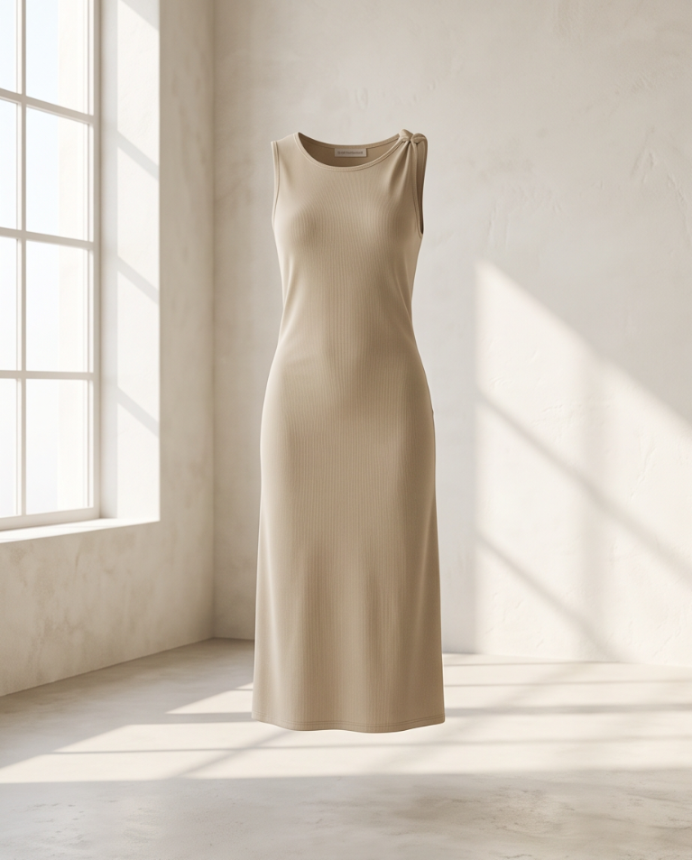 Abito lungo cotone elastico Top Quality donna