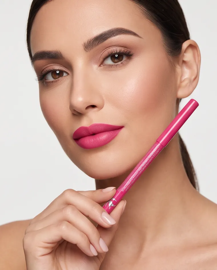 Eyeliner rosa fucsia labbra e occhi