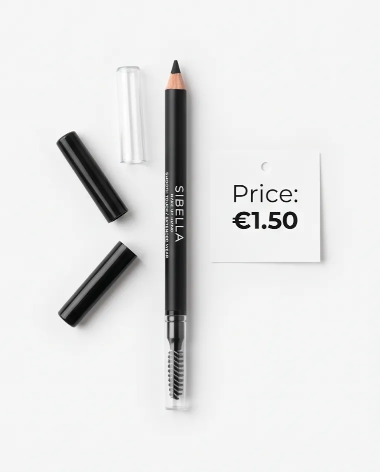 Matita per sopracciglia make up milano nero 04