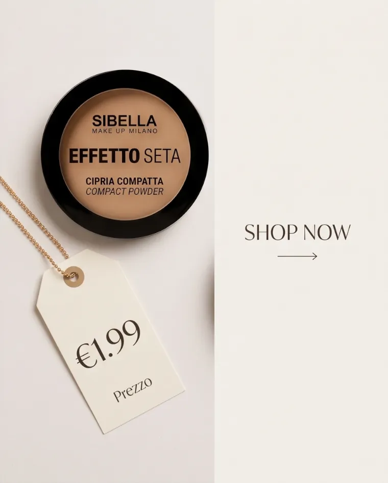 Cipria sibella colorazione medio scura 04 make up milano