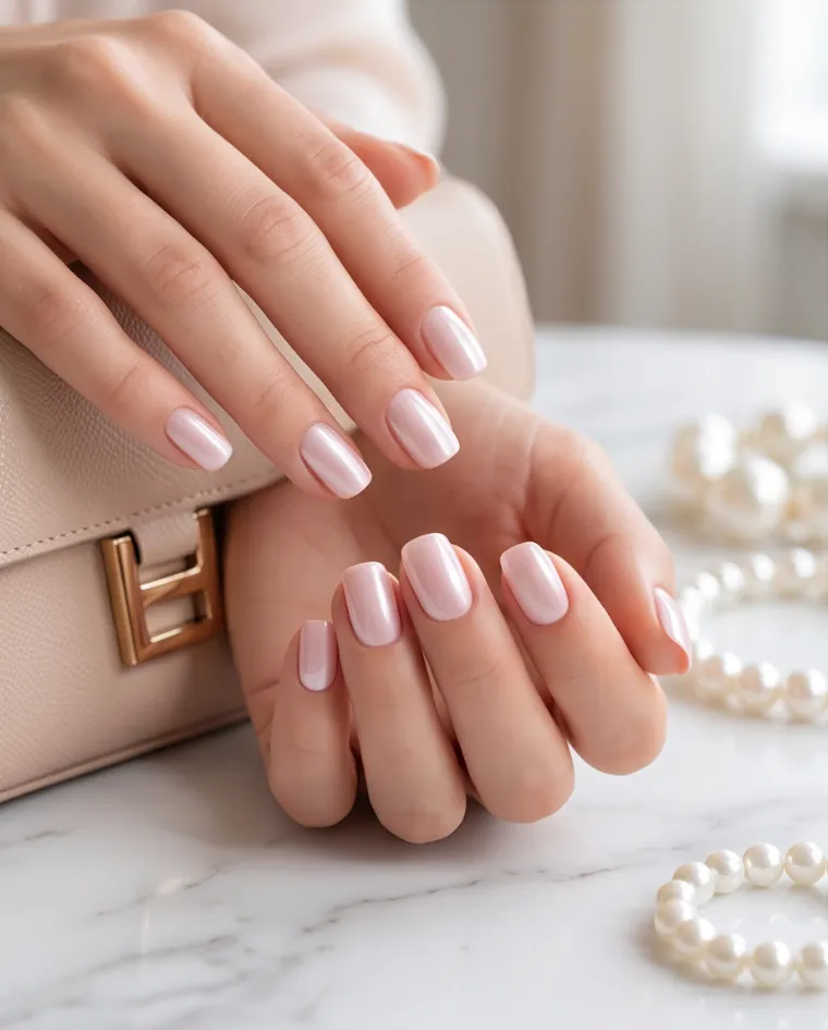 Smalto lucido effetto gel colorazione rosa delicato 129