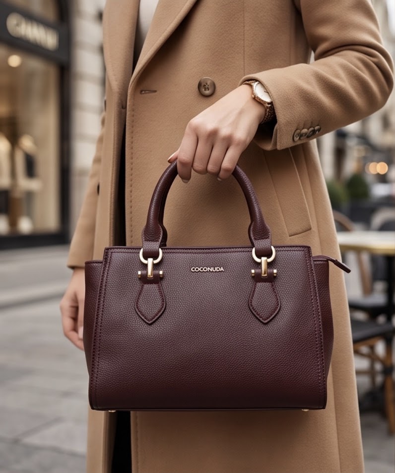 Borsa coconuda con tracolla donna