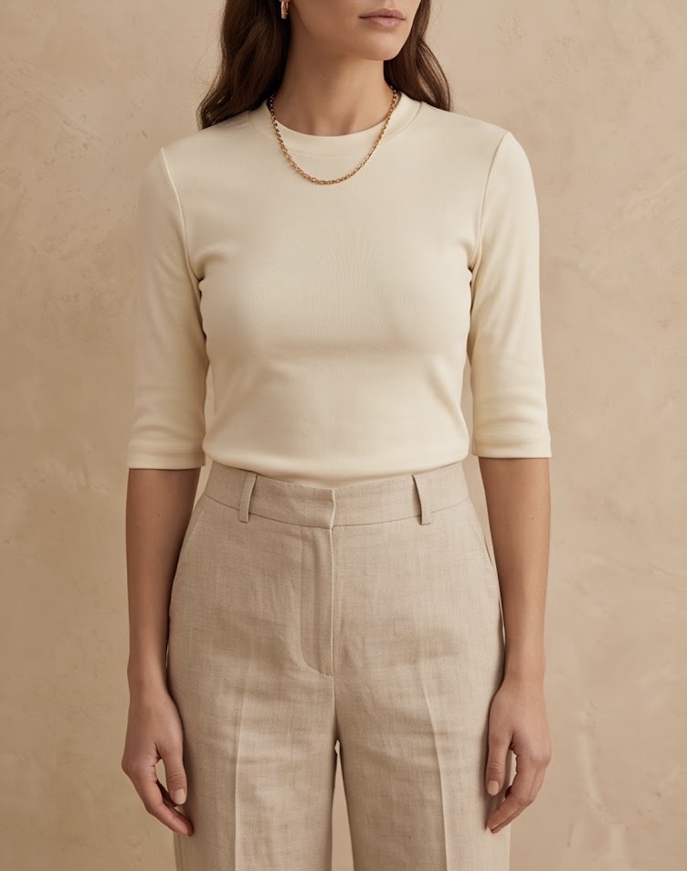 Maglia Zeza manica tre quarti cotone Top Quality