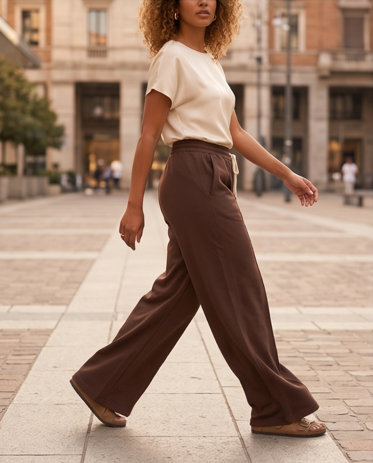 Panta tuta palazzo casual donna media stagione