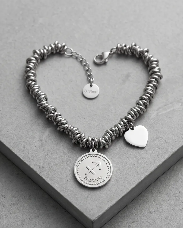 Bracciale acciaio steel zodiaco Sagittario