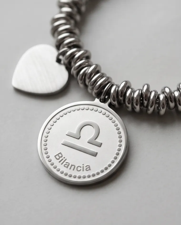 Bracciale zodiacale acciaio Bilancia