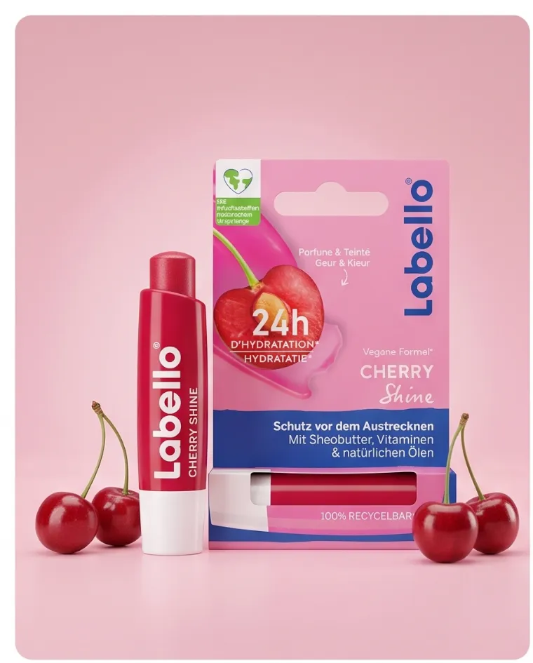Labello gusto ciliegia balsamo labbra burrocacao