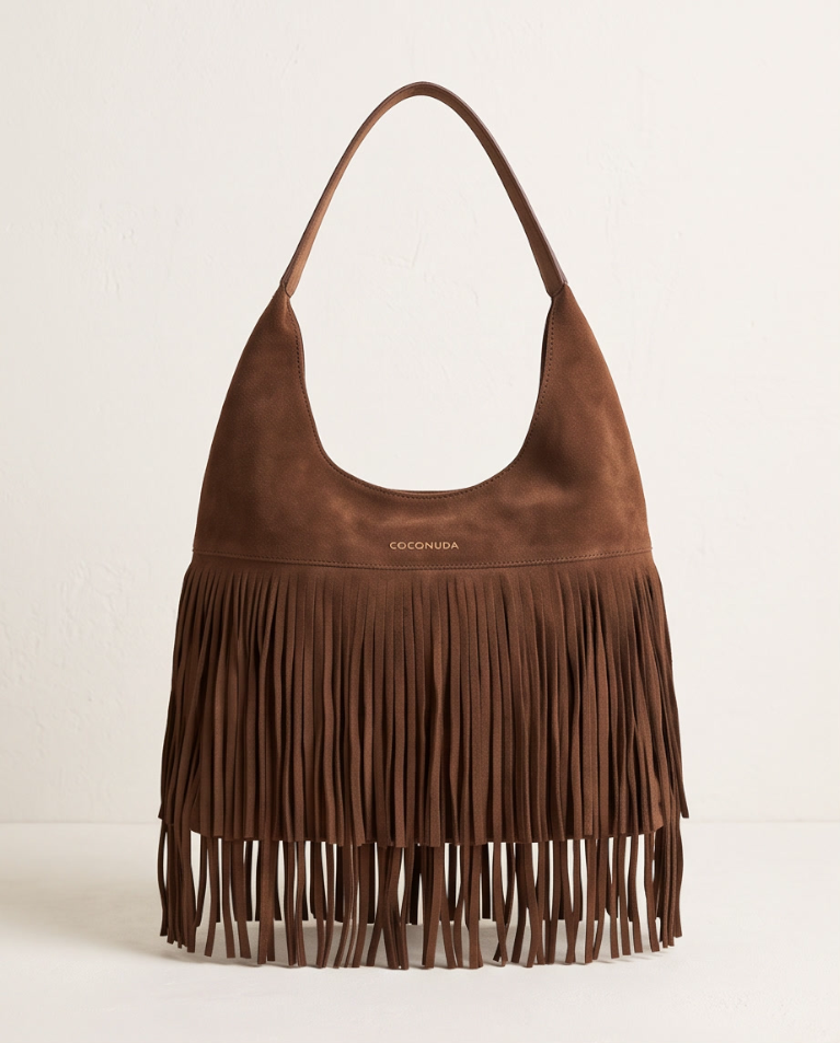 Borsa frange coconuda donna