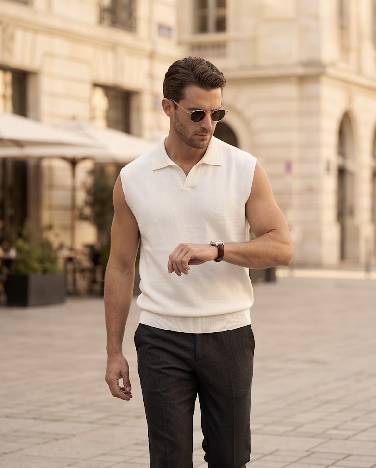 Smanicato in maglia autunno inverno uomo