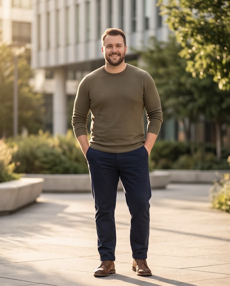 Pantalone oversize elegante sportivo autunno inverno uomo