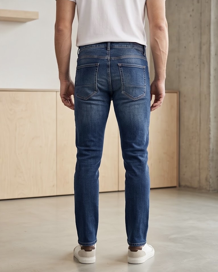 Jeans Capri fit denim elasticizzato uomo