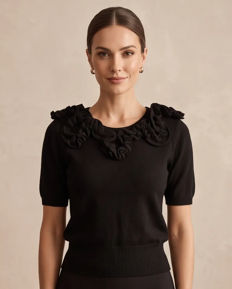 Maglioncino rush manica corta donna
