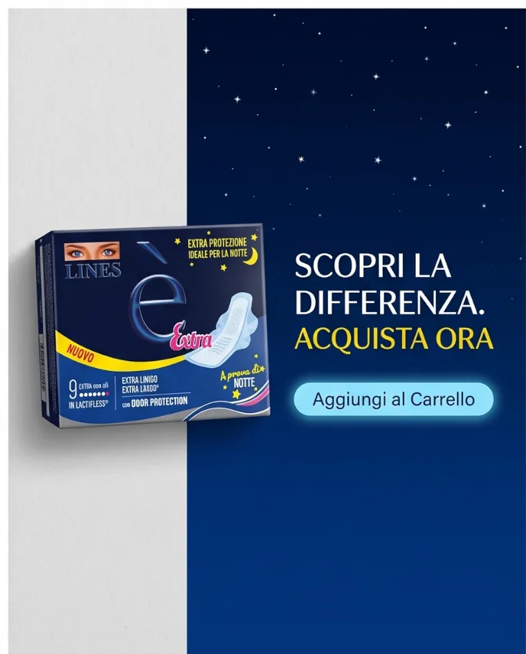Lines è notte confezione da 9 assorbenti