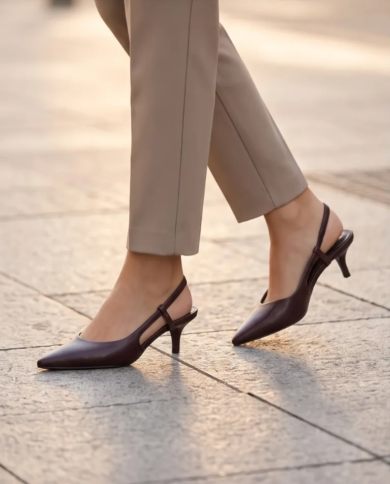 Décolleté tacco basso 5 elegante donna