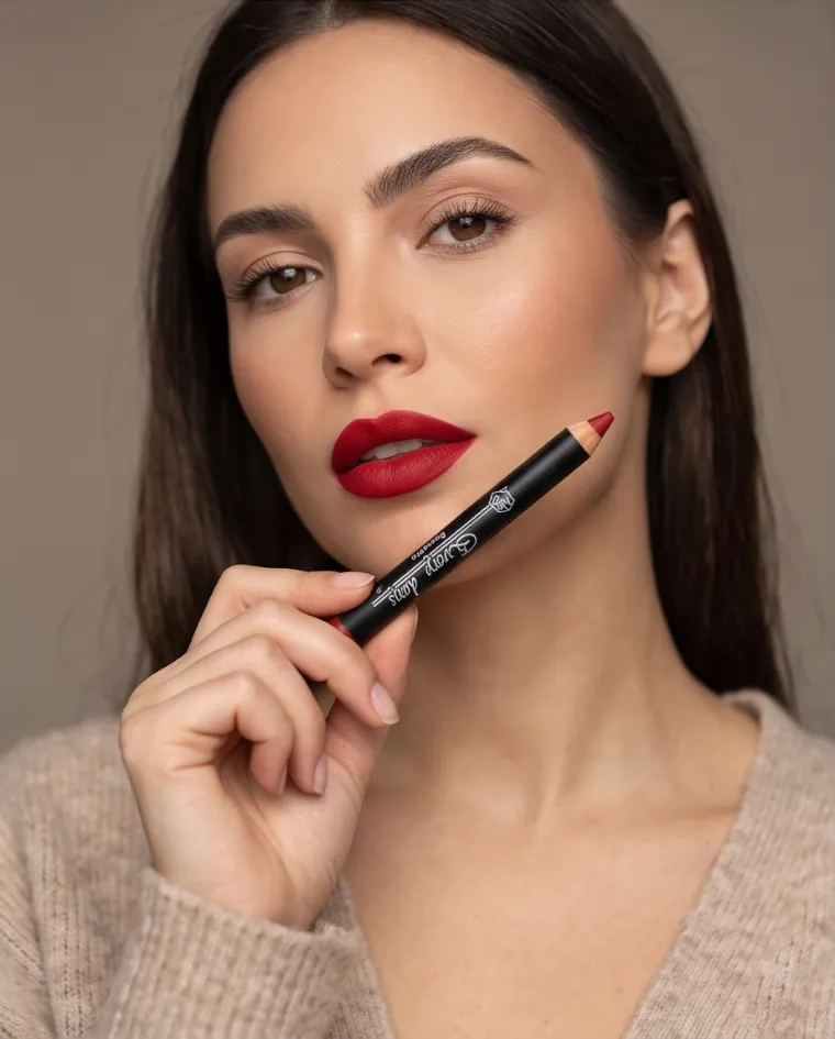 Matita make up labbra rossetto color rosso prugna 9