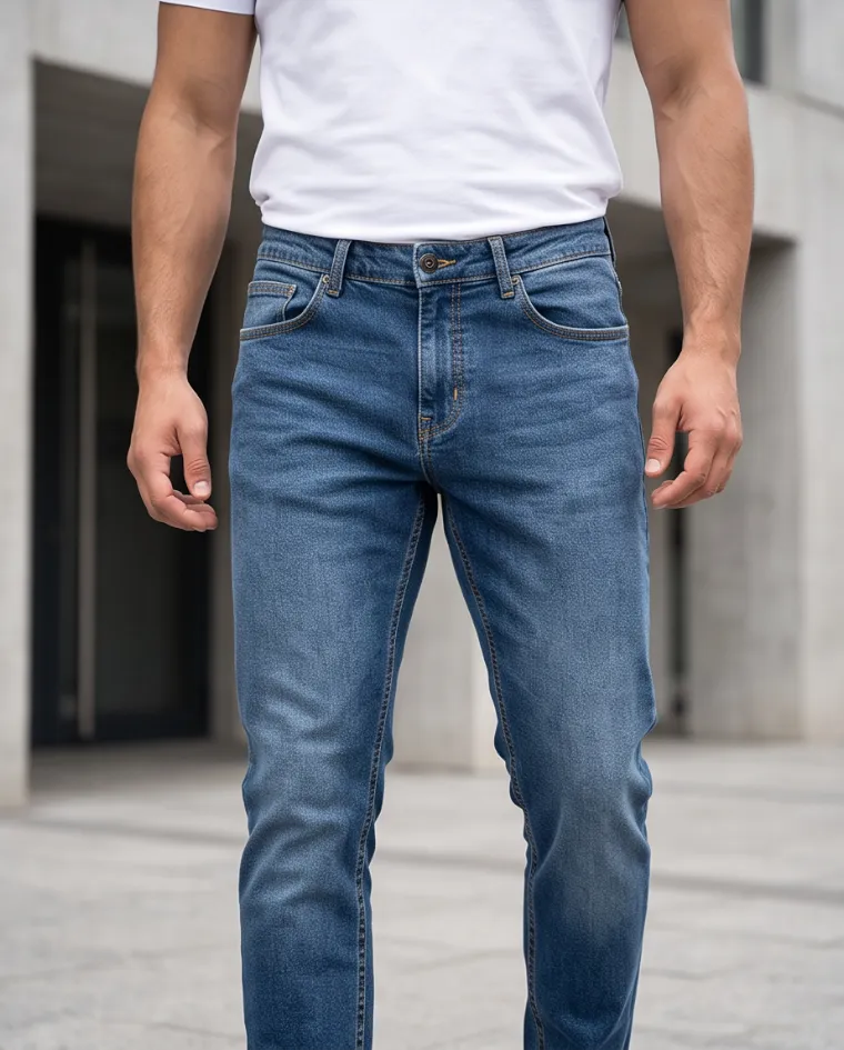 Jeans uomo elasticizzato vestibilità sagomata