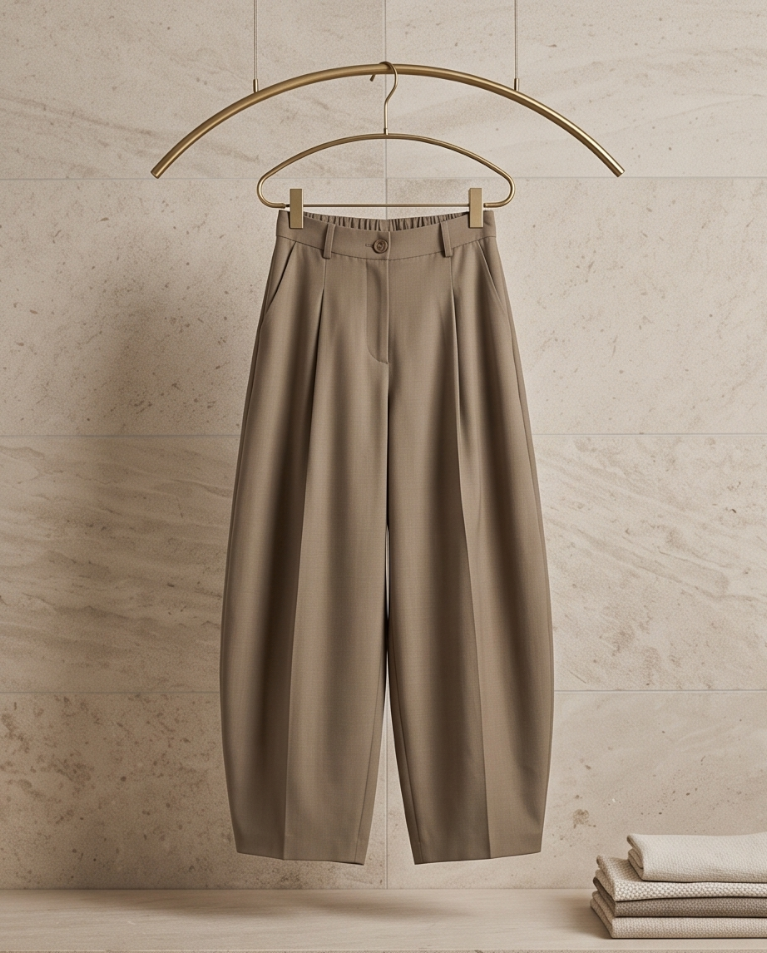 Pantalone ballon elegante elastico in vita donna