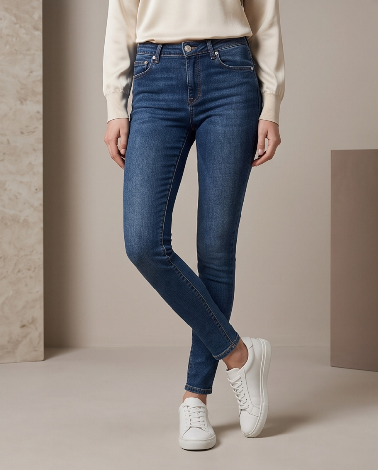 Jeans sagomato elasticizzato donna