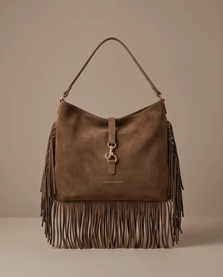 Borsa frange con tracolla Maria Grazia Severi