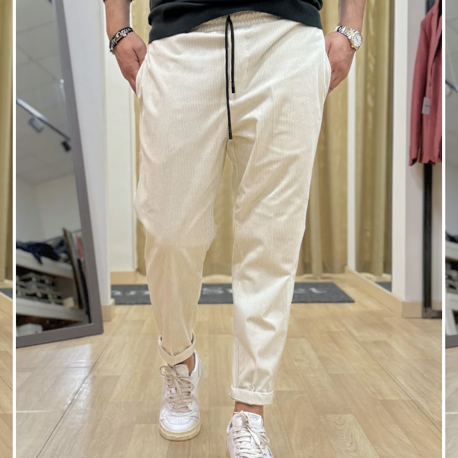 Panta laccio velluto pantalone uomo