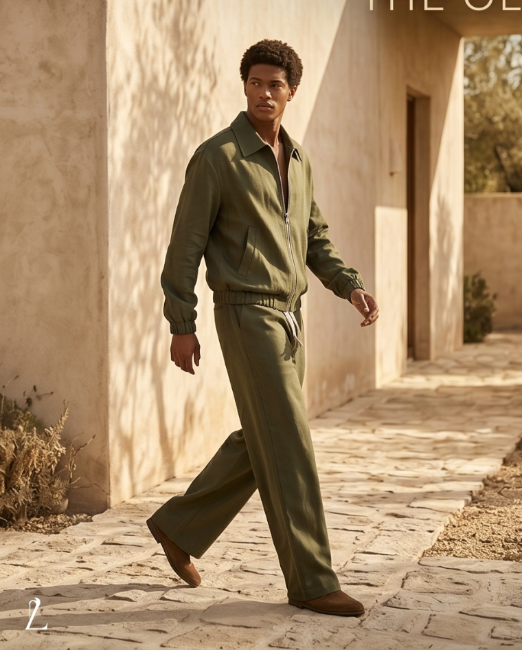Coordinato uomo elegante sportivo media stagione